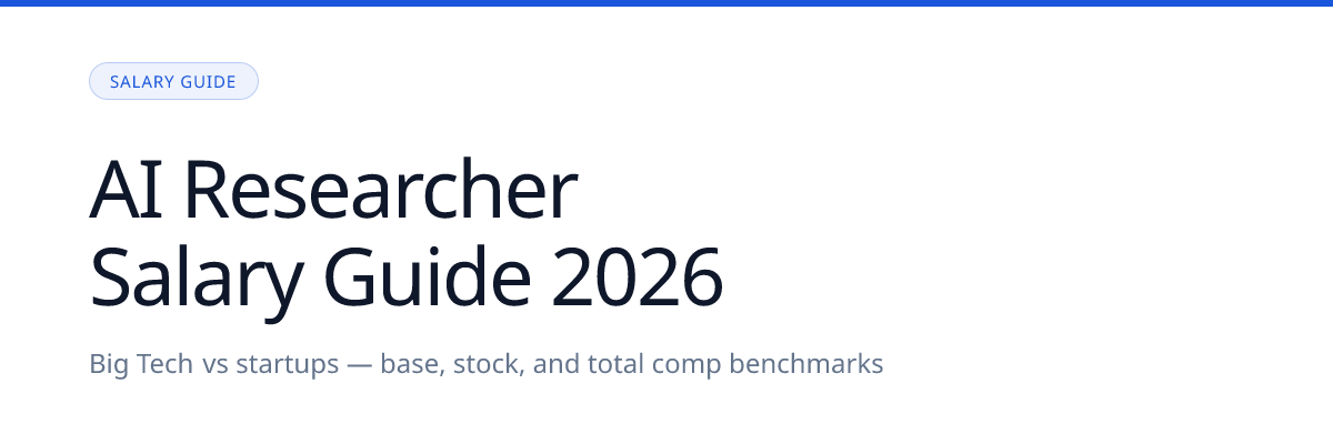 AI Researcher Salary Guide: What Top Talent Earns at Startups and Big Tech in 2026